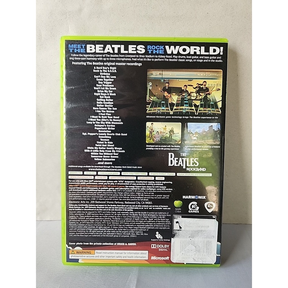 The Beatles Rock Band - Xbox 360 HARMONIX MTV Games Preowned - Picture 2 of 5